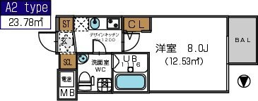 【間取り】 | ザ・パーククロス阿波座