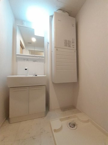 パレスウトナイＡの洗面所|使いやすい洗面所です