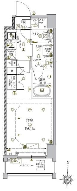 クレイシア亀戸サウスコートの間取り