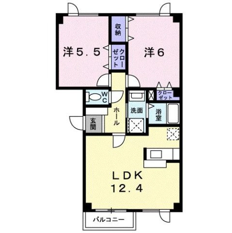 チェリーブロッサムＪの間取り
