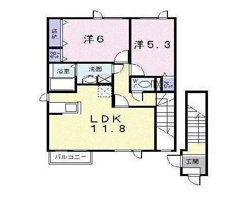 サンパティーク　のぞみＡの間取り