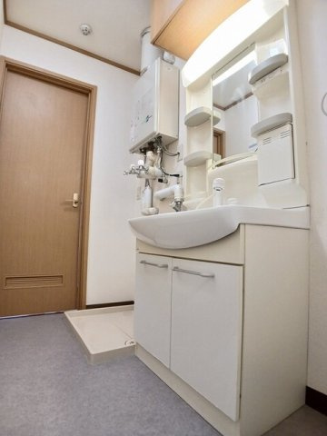 サンパティーク　のぞみＡの洗面所|コンパクトで使いやすい洗面所