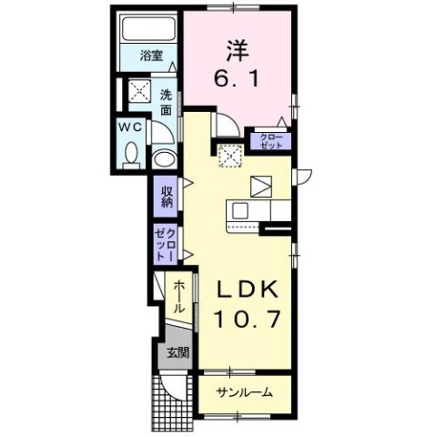 【間取り】 | エルディケイ　Ⅰ