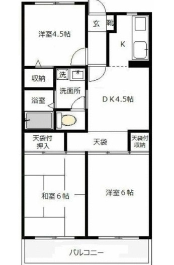 【間取り】 | 第3グリーンハイツ