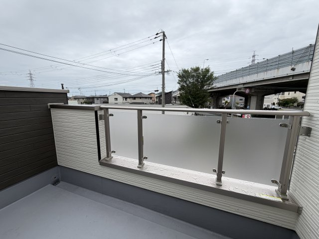 玉手　新築一戸建てのバルコニー