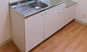 江戸川区瑞江１丁目のアパートのキッチン