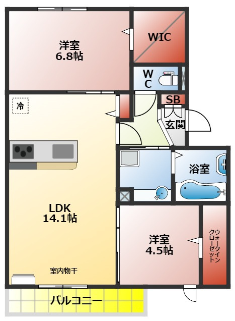 Ｃａｓａ　ａｌｉｖｉｏの間取り
