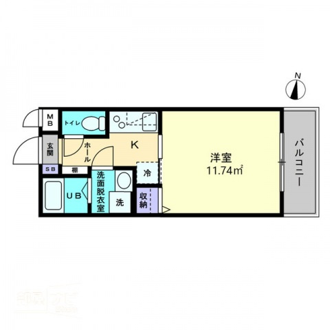 Ｌａｖｉｔａ扇町の間取り|間取図
