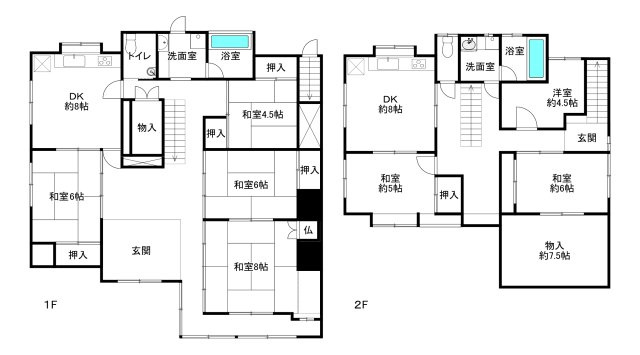 神戸市高倉台5丁目　間取り：7DDKKの間取り