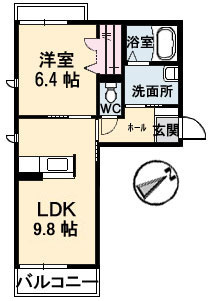 シャーメゾン東本町の間取り