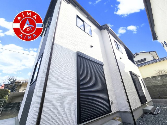 糟屋郡須恵町新原第1-2棟（B号棟）の外観：施工例|デザイン性のある外観です。