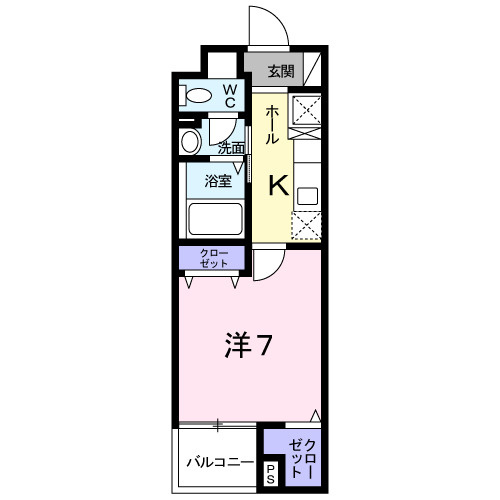 グレンツェン茨木の間取り