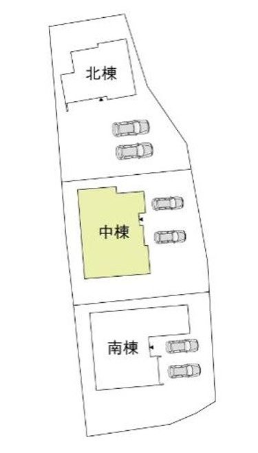 安曇野市豊科高家　新築戸建の区画図|土地面積約90坪のゆとり！開放感あふれるワンフロアの贅沢なお住まい。