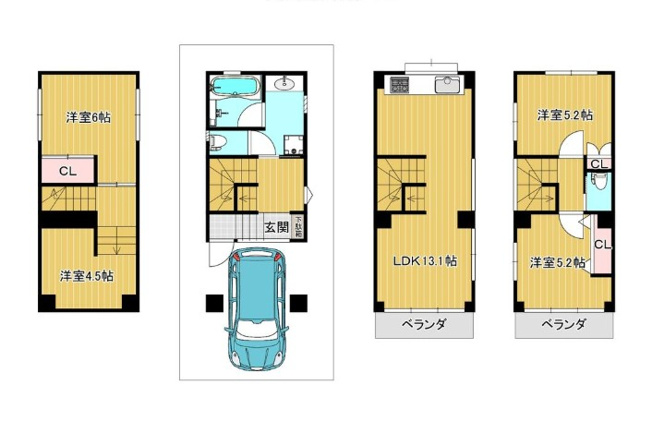 【間取り】 | 大田区北千束2丁目