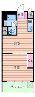 【間取り】 | 赤坂コーポ | 間取りです。