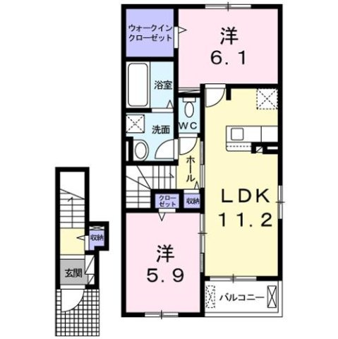 【間取り】 | フリシュ・モンテ　Ｂ棟