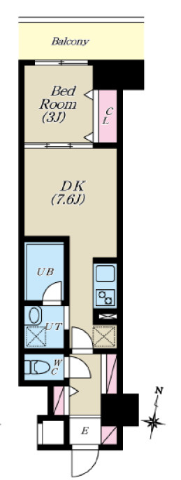 S-RESIDENCE菊川rivieの間取り