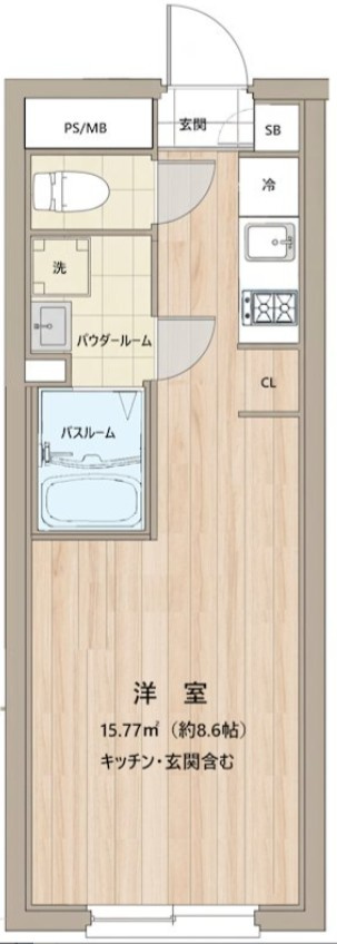 フラシア亀戸Ⅱの間取り