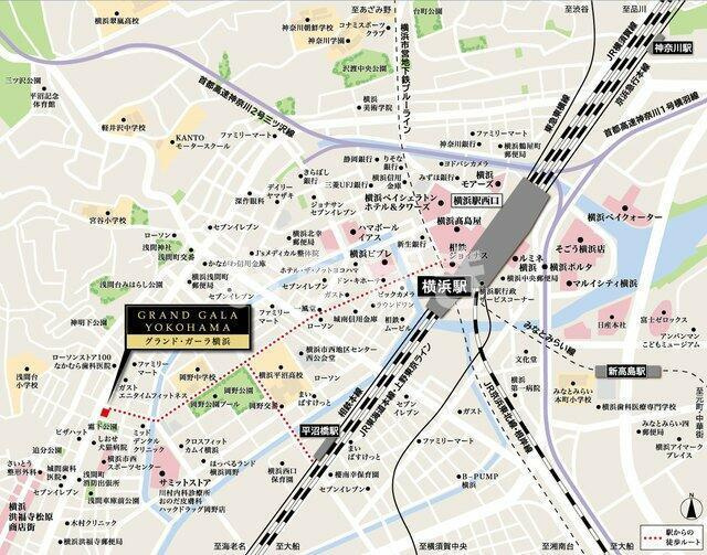 グランド・ガーラ横浜の地図