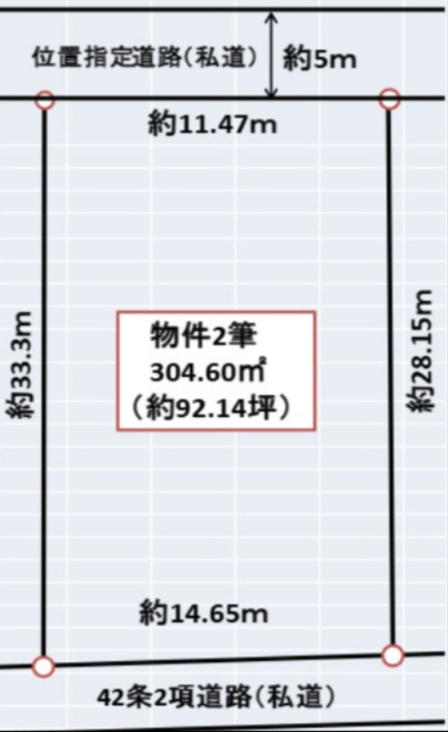 網干区興浜　売土地の土地図