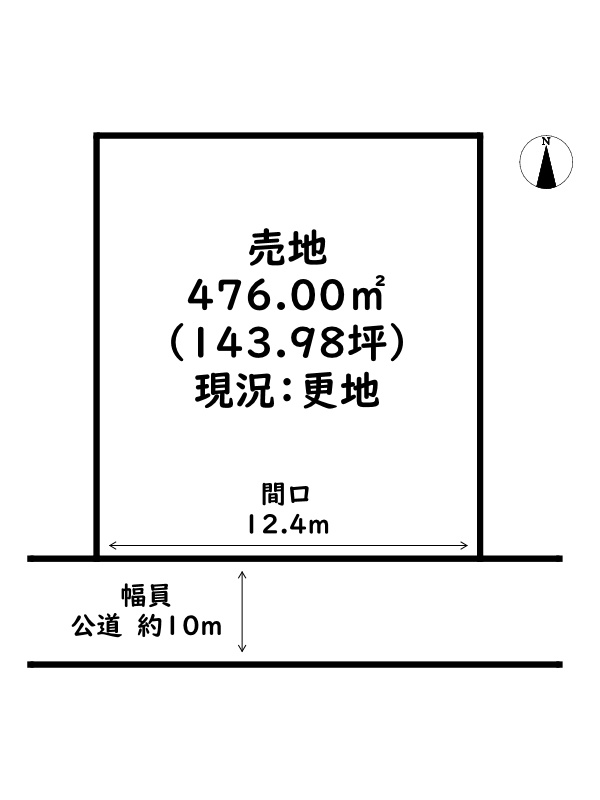 姫路市飾磨区矢倉町１丁目/売土地の土地図