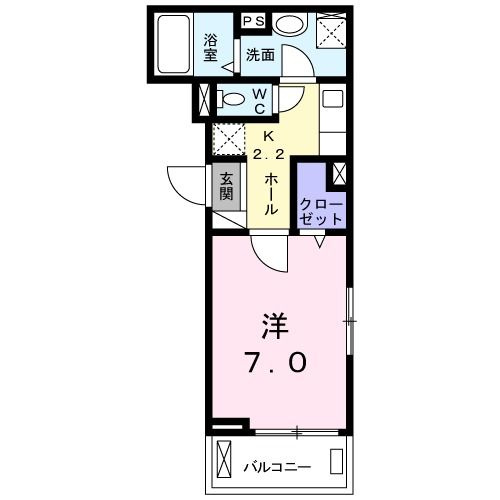ジェルメ　壱番館の間取り