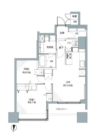 ブリリアタワー東京の間取り|20階部分・眺望良好。新規リノベーション施工が完了いたしましたのでいつでも内覧が可能です。