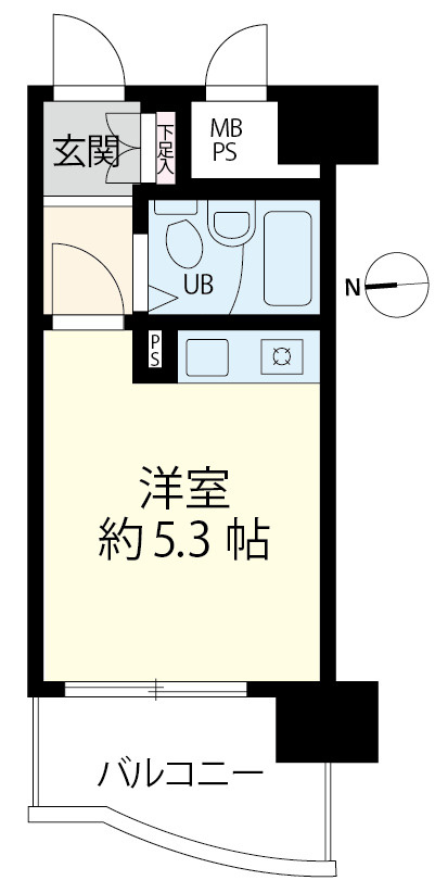 最上階・西向きのため陽当たり良好