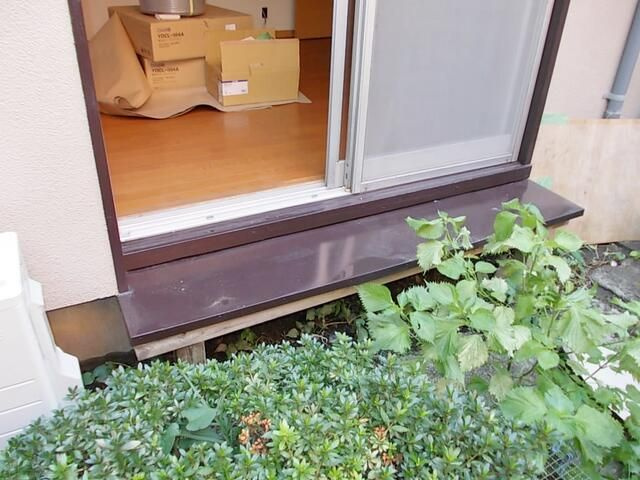 入船アパートの庭