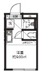 Studio Apartment東池袋の間取り|間取りです。