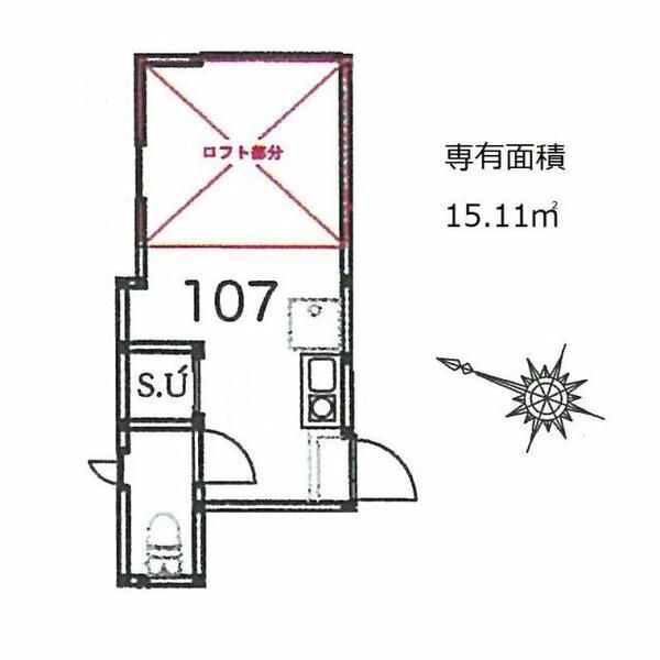 サークルハウス竹ノ塚壱番館の間取り