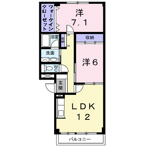 ソレアード・ニシキの間取り