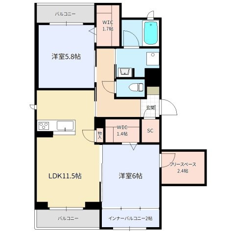 シャロムの間取り