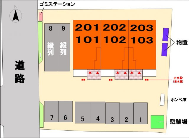 フリーデの区画図