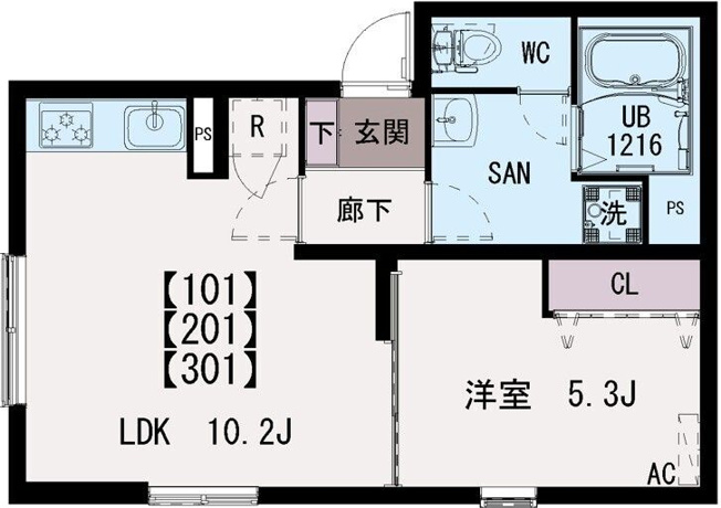 【間取り】 | 清水Ⅱ
