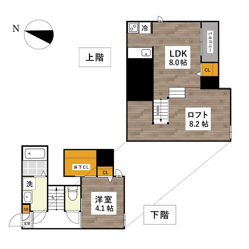 ADCパピーズ大津郵便局の間取り