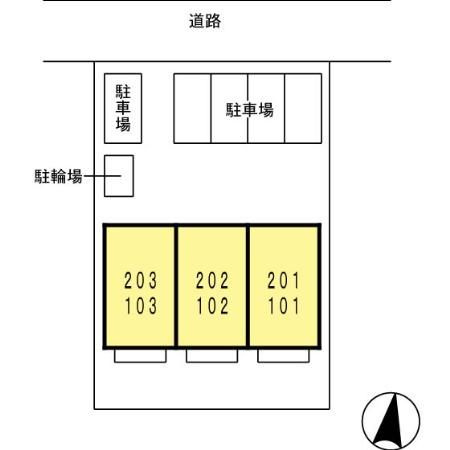 クレール野田の区画図