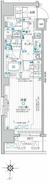 パレステージ大島の間取り