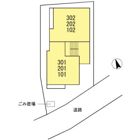 カメリア大森の区画図