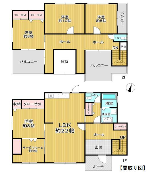 坂戸市柳町　中古売戸建の間取り