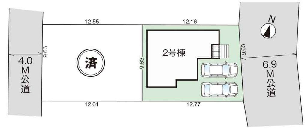 さいたま市三橋　48期　新築一戸建て　グラファーレ　02の区画図|2号棟