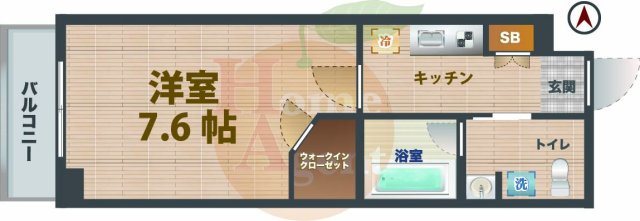 【間取り】 | ステージグランデ新中野アジールコート | 1Kのお部屋です。