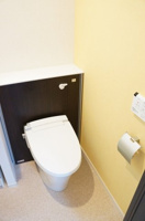 コンパクトで使いやすいトイレです