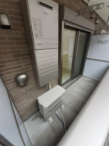 外からの目が気にならないバルコニーで洗濯物が干せます