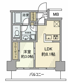 【間取り】 | シエリア横浜阪東橋