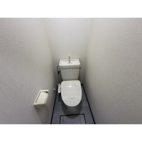 落ち着いた色調のトイレです