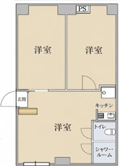 【間取り】 | サンハイツ駒込 | 間取りです。