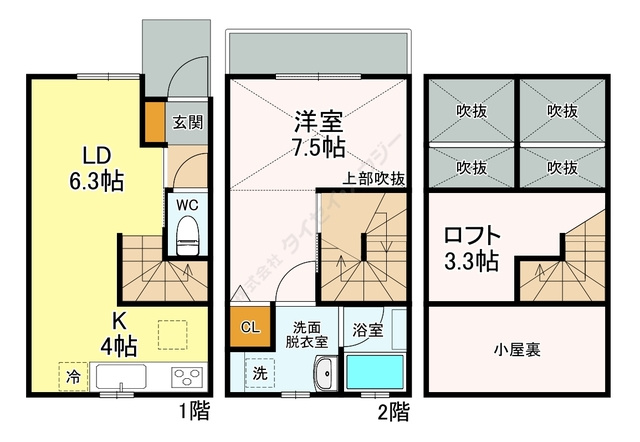 ロアジール下北沢　Ｂ棟の間取り