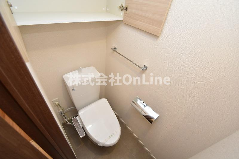 東大阪市御厨中１丁目のアパートのトイレ