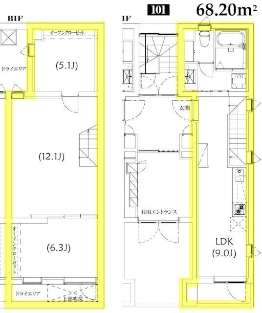 Ｔｓ　Ｒｅｓｉｄｅｎｃｅ白金高輪の間取り